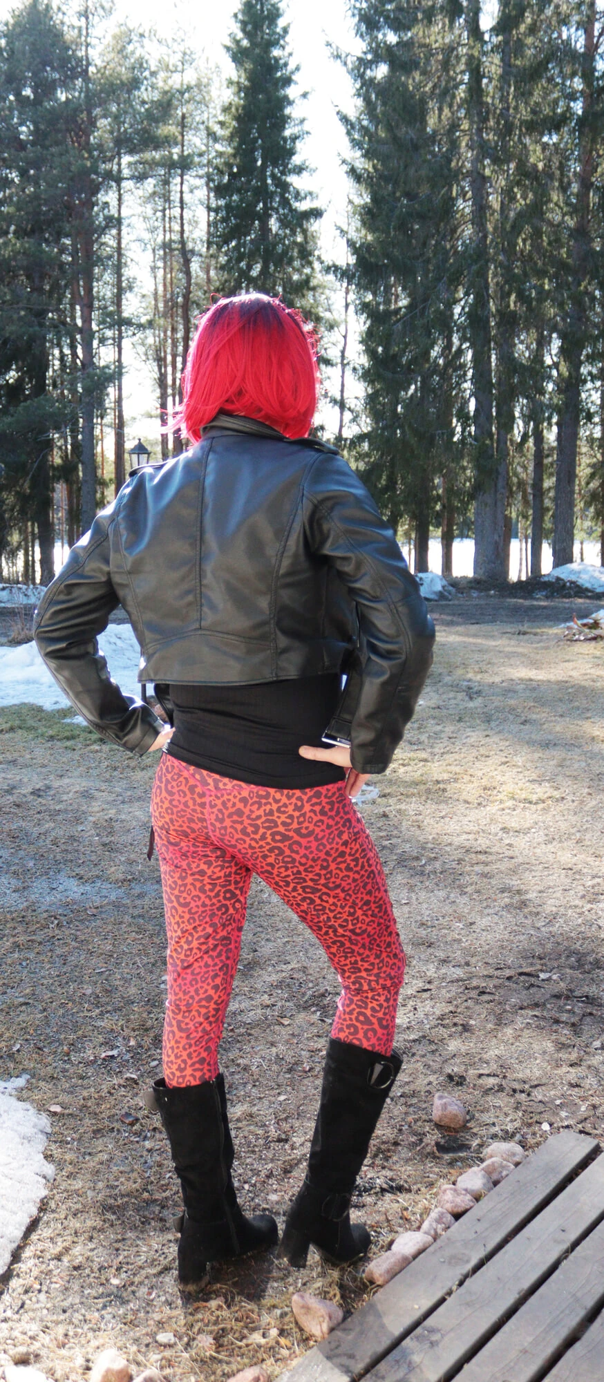 Me posing outside