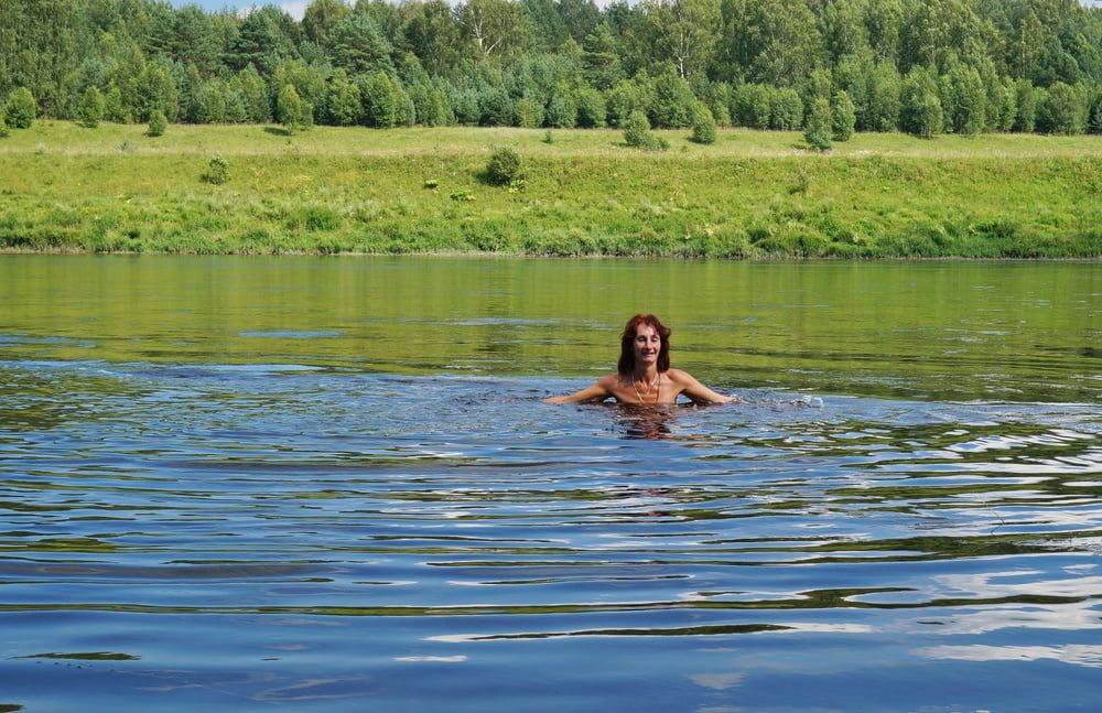Nude Playing in Volga-river #6