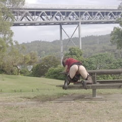 Crossdress Roadtrip - Riverside Red Dress
