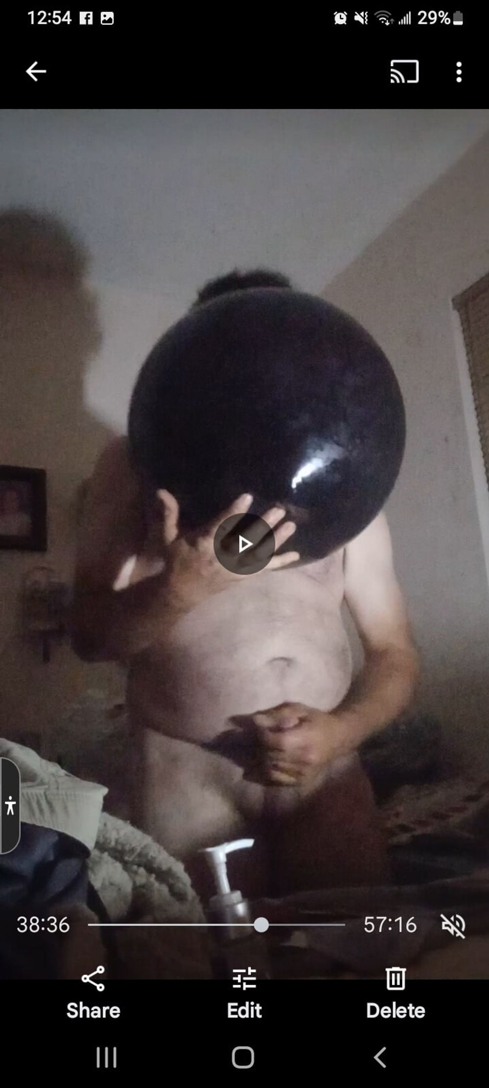 Beating it thinking about big tits ex! Balloons fetish 