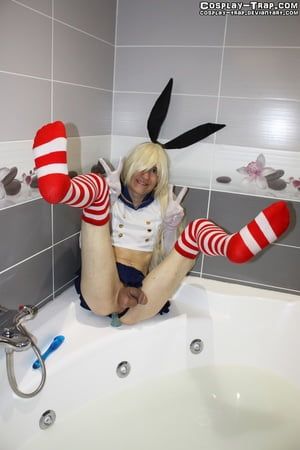  Crossdress cosplay wet Shimakaze