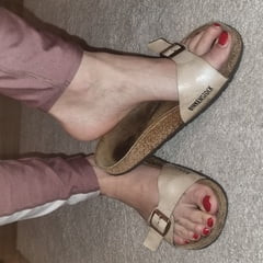 my feet in Sandals
