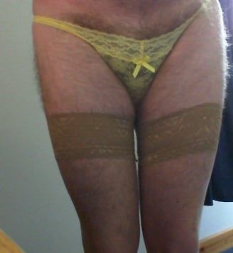 Sexy yellow underwear  bought from a lady including pics #2