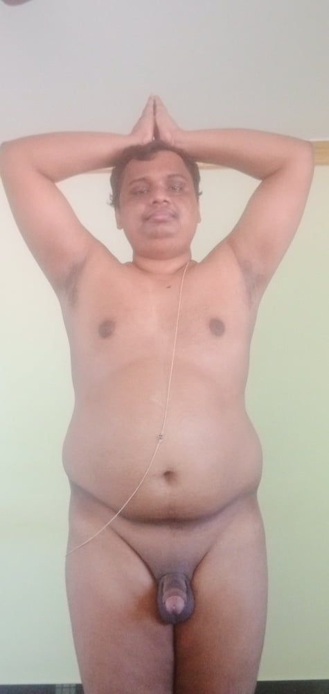 Indian guy showing his hairless cock #4