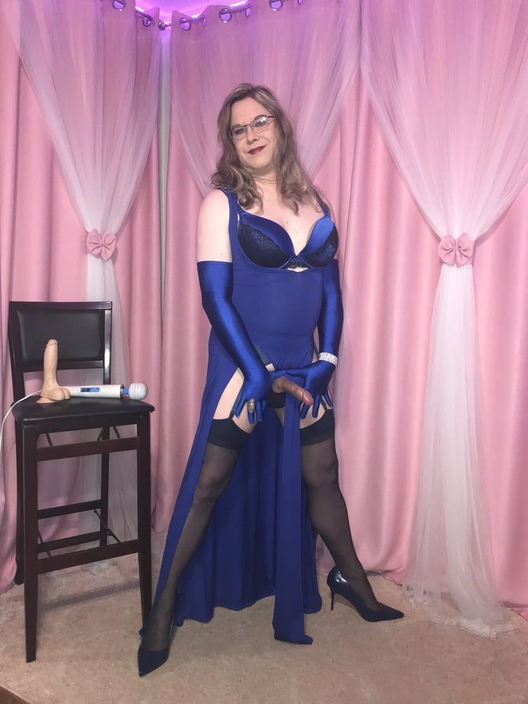  Joanie - Blue Maxi Vest Dress and Lady Marlene Part 3 #10