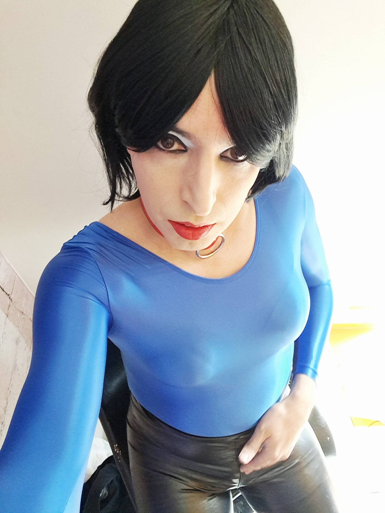 Blue body and black leggins #25