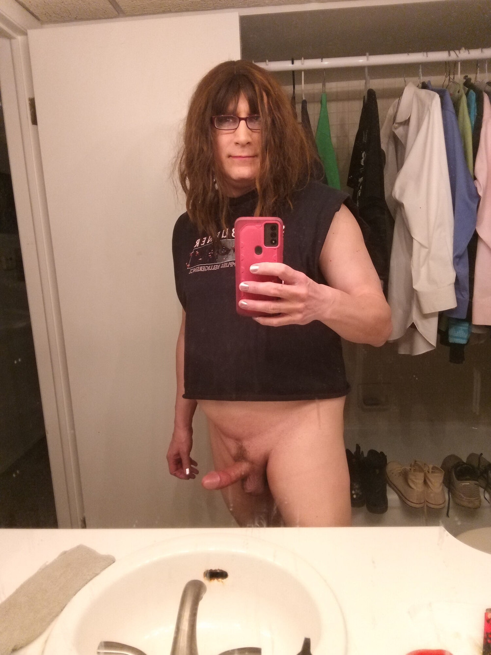 GIANT BALLS real FUTANARI TRANSWOMAN! #18