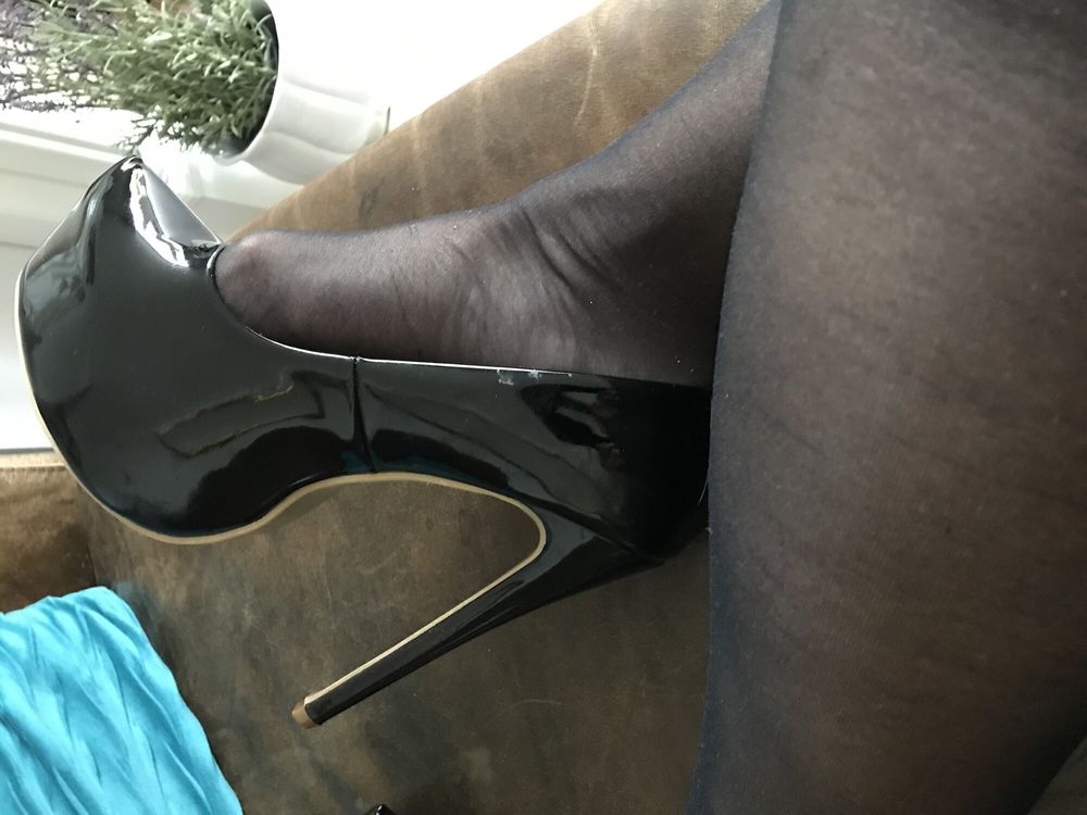 black tights &amp; heels close-up (2) #16