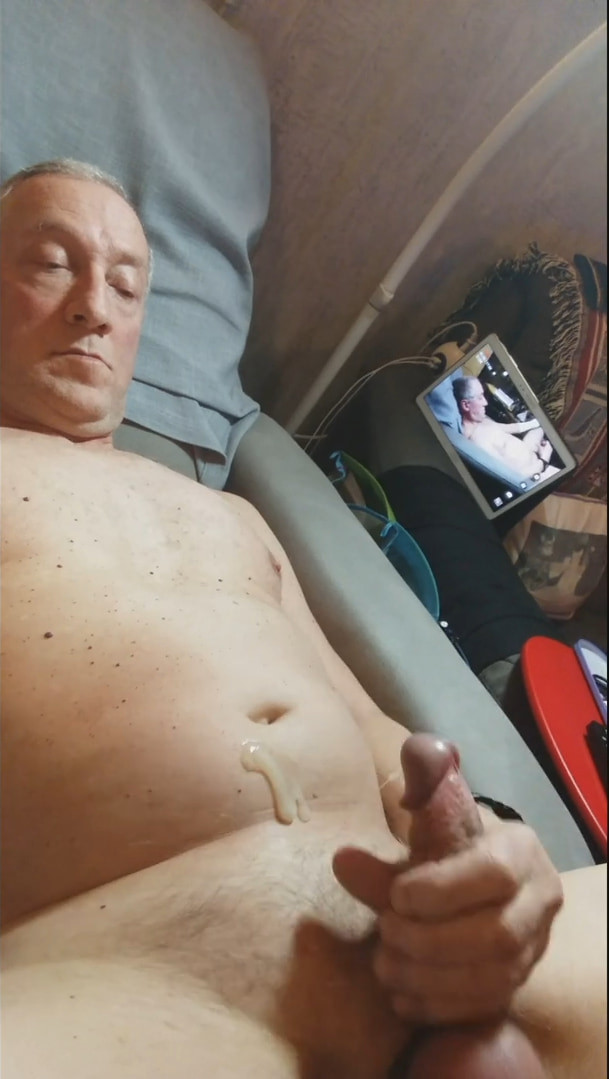 GRANDPA MESSY BELLY CUMSHOT #7