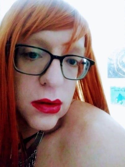 Redhead shemale trans masturbation cum cock  #11