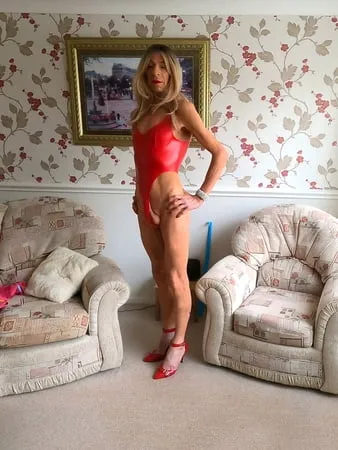     alessia travestita red pvc body         