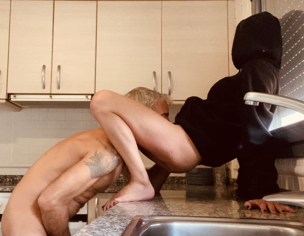 LITTLE BLACK HOOD FUCKING IN HER KITCHEN #34