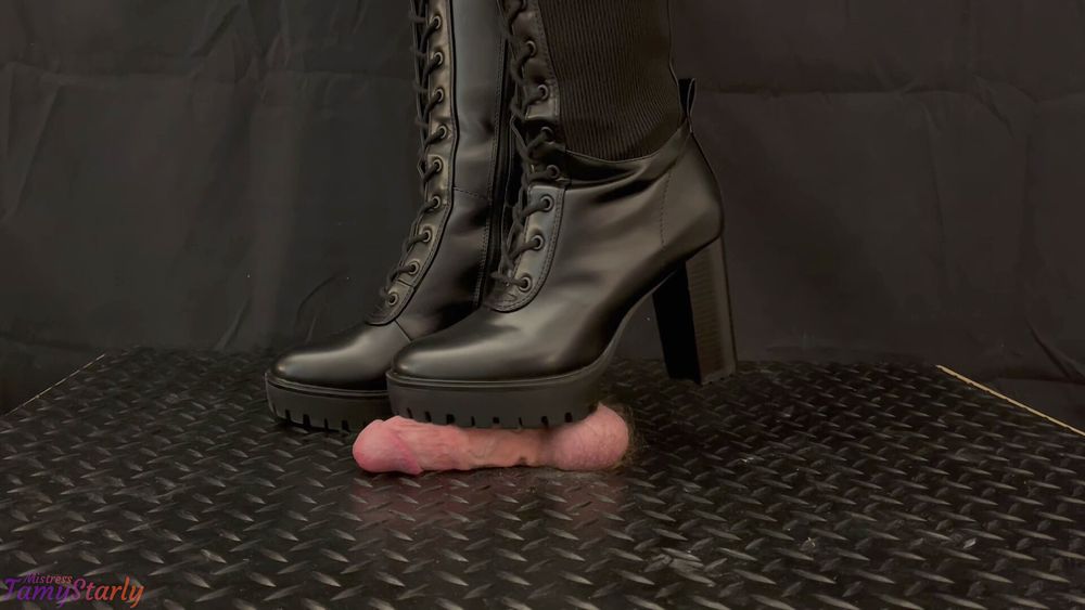 High Heels Bootjob CBT Ballbusting Cock Crush Trample #13