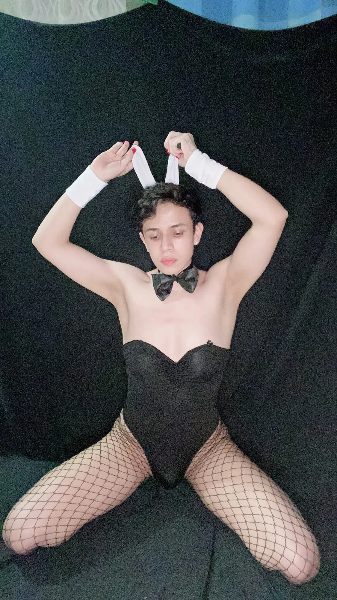 Femboy bunny in fishnets #3