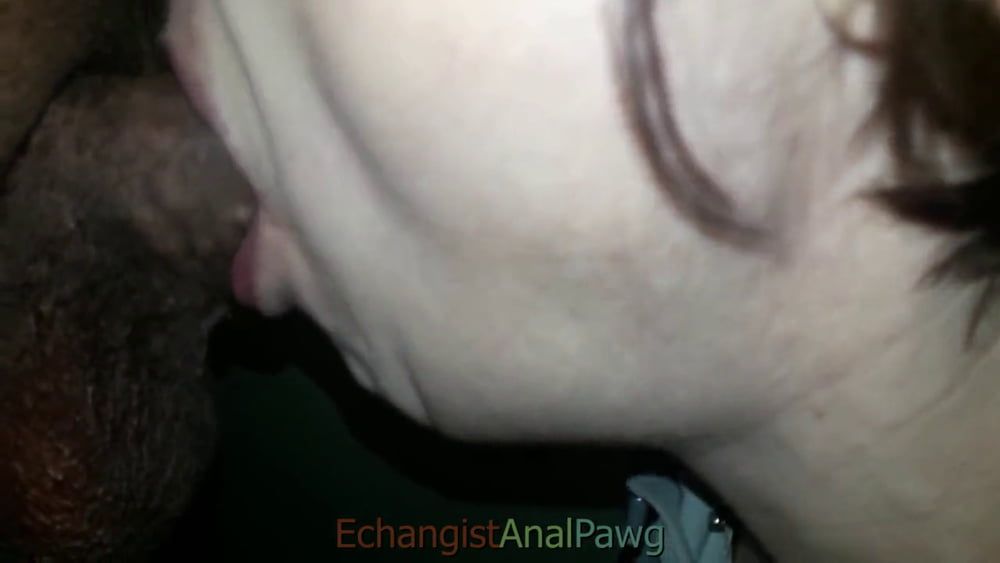 My pawg's giving me salivating blowjob and greedy deepthroat