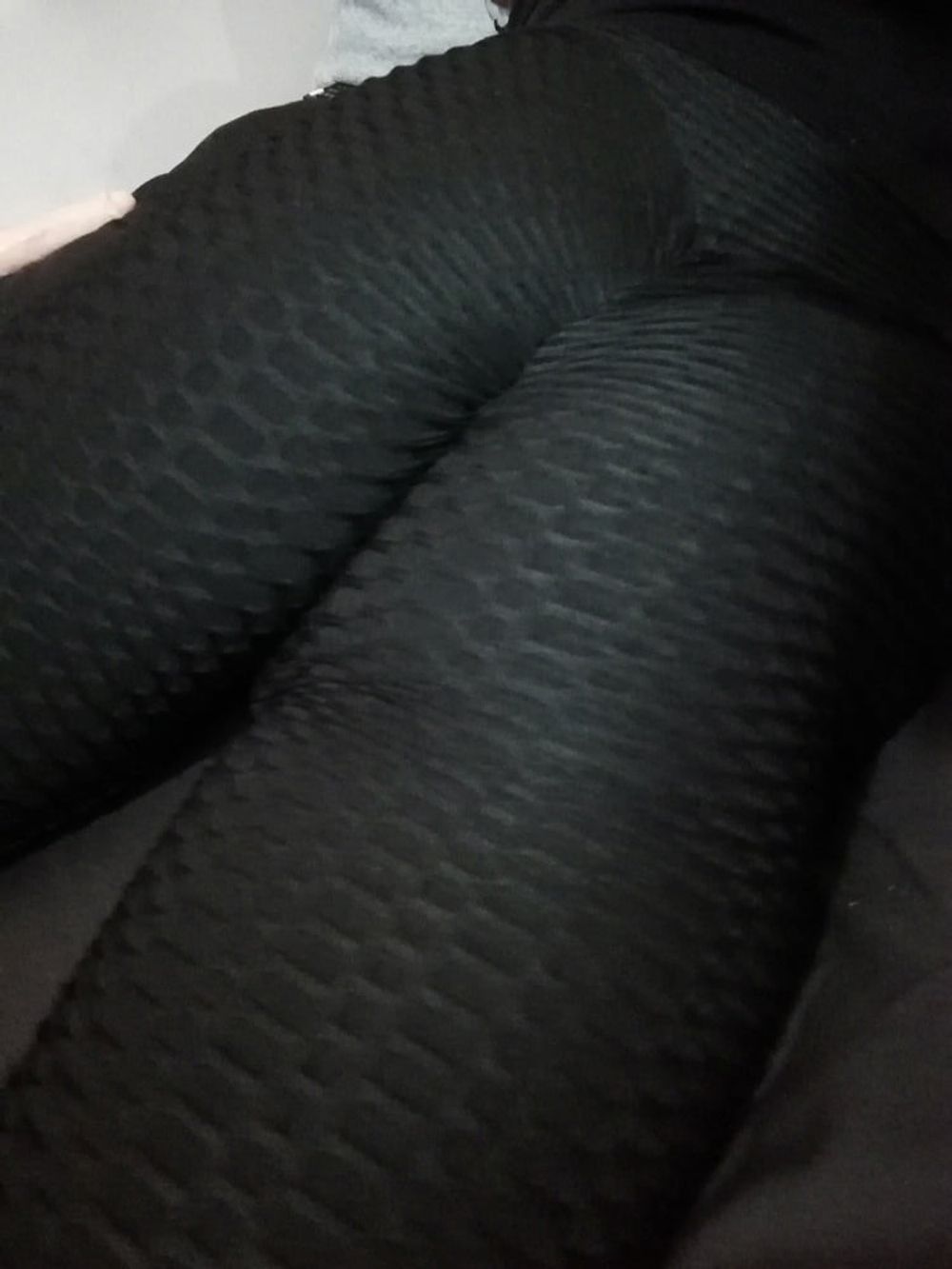 Hi waist black scrunch yoga leggings #3