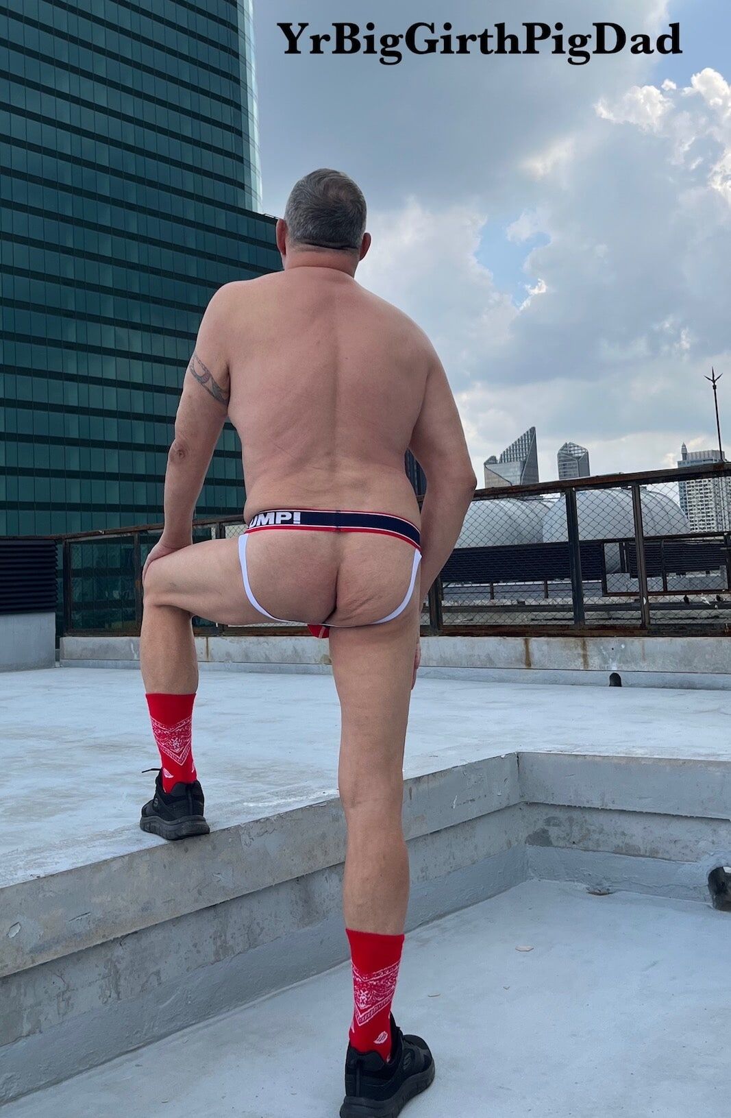New Jockstrap collection on the roof of my condo. #2