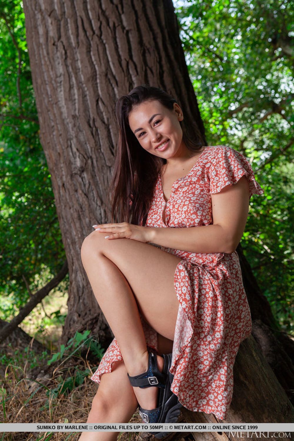 Gorgeous brunette Sumiko waits for you in the forest #2