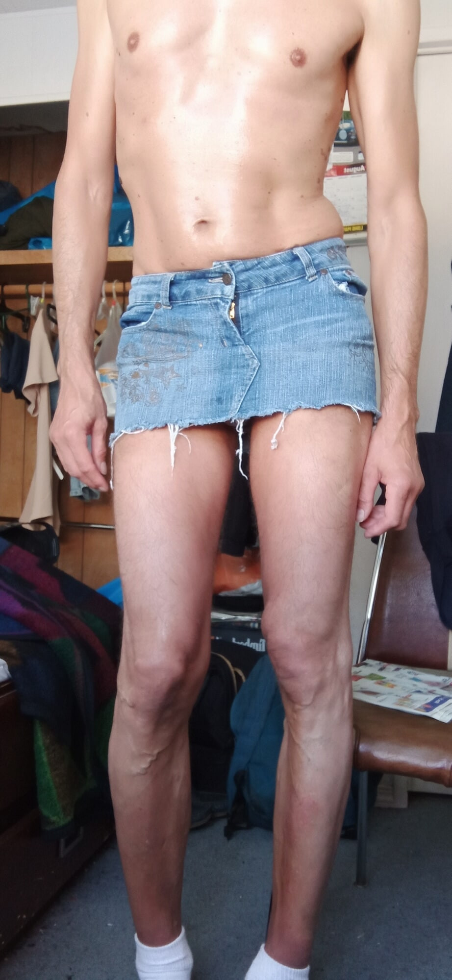 Trans Lady, favorite denim skirt)
