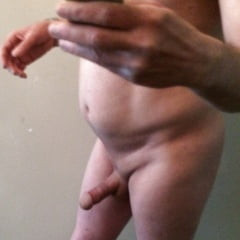 Shaved  naked balls dick selfies