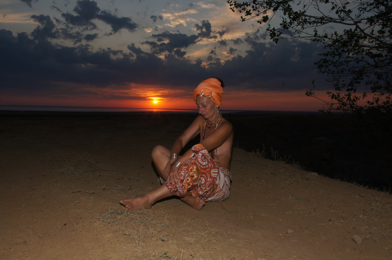 With a jug in the sunsetting sun #30