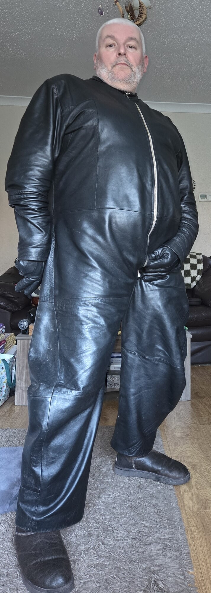 Lovely leather overalls #33