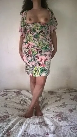 hairy mature wife in flower dress         