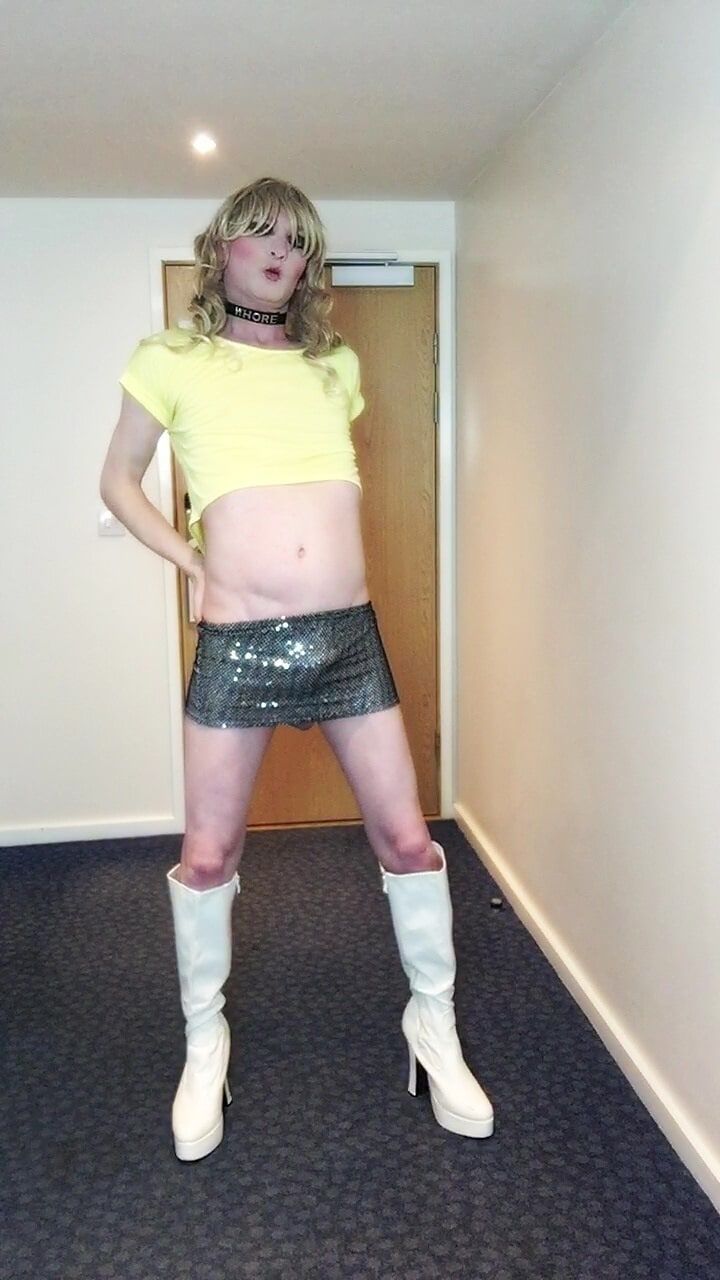 Sissy Poses In Sparkly Skirt #17