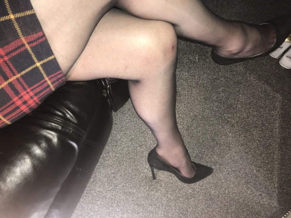 Heels nylons cock #18