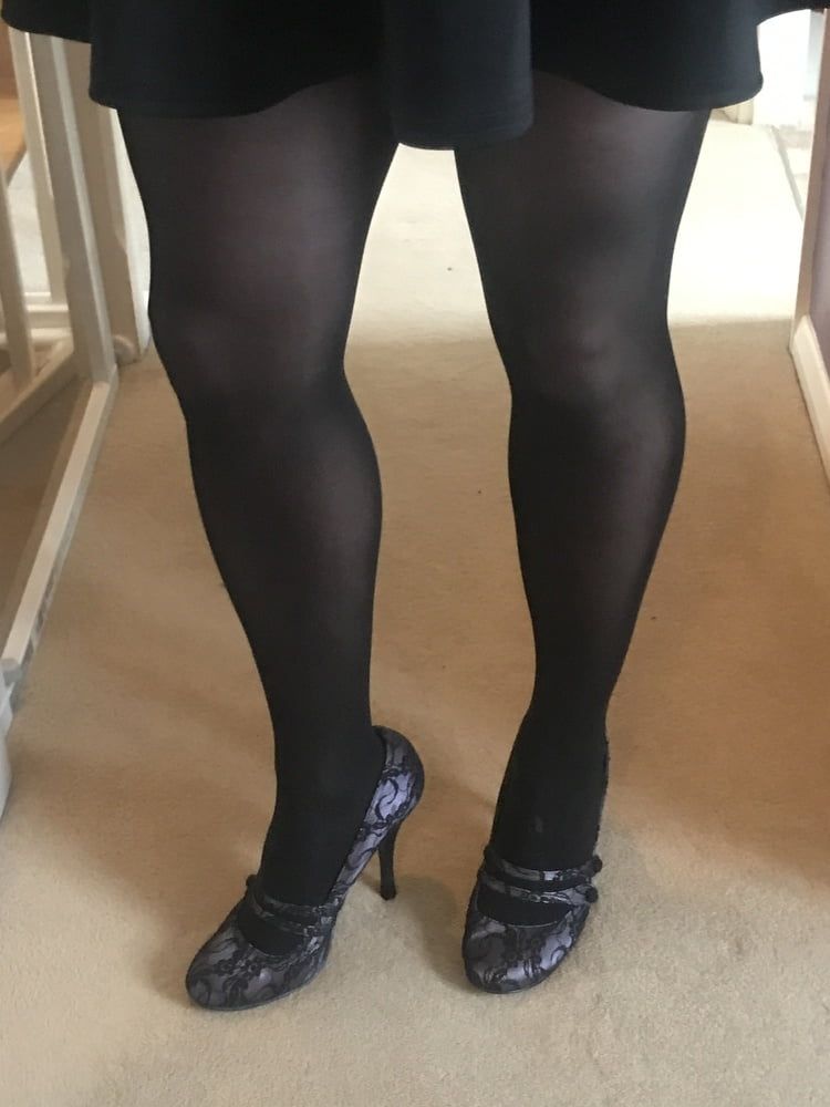 Black hold up stockings #41