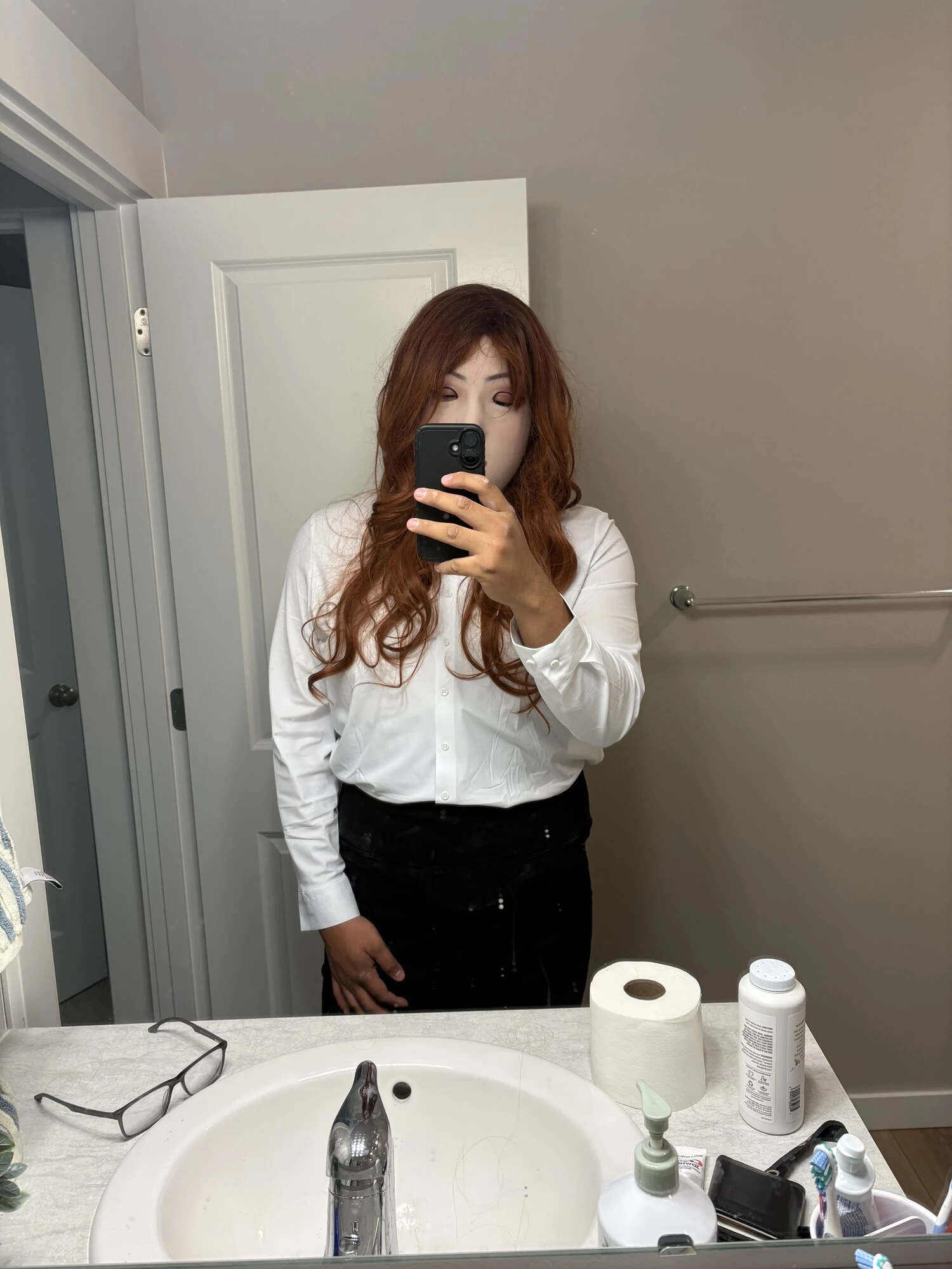 Office sissy comes home