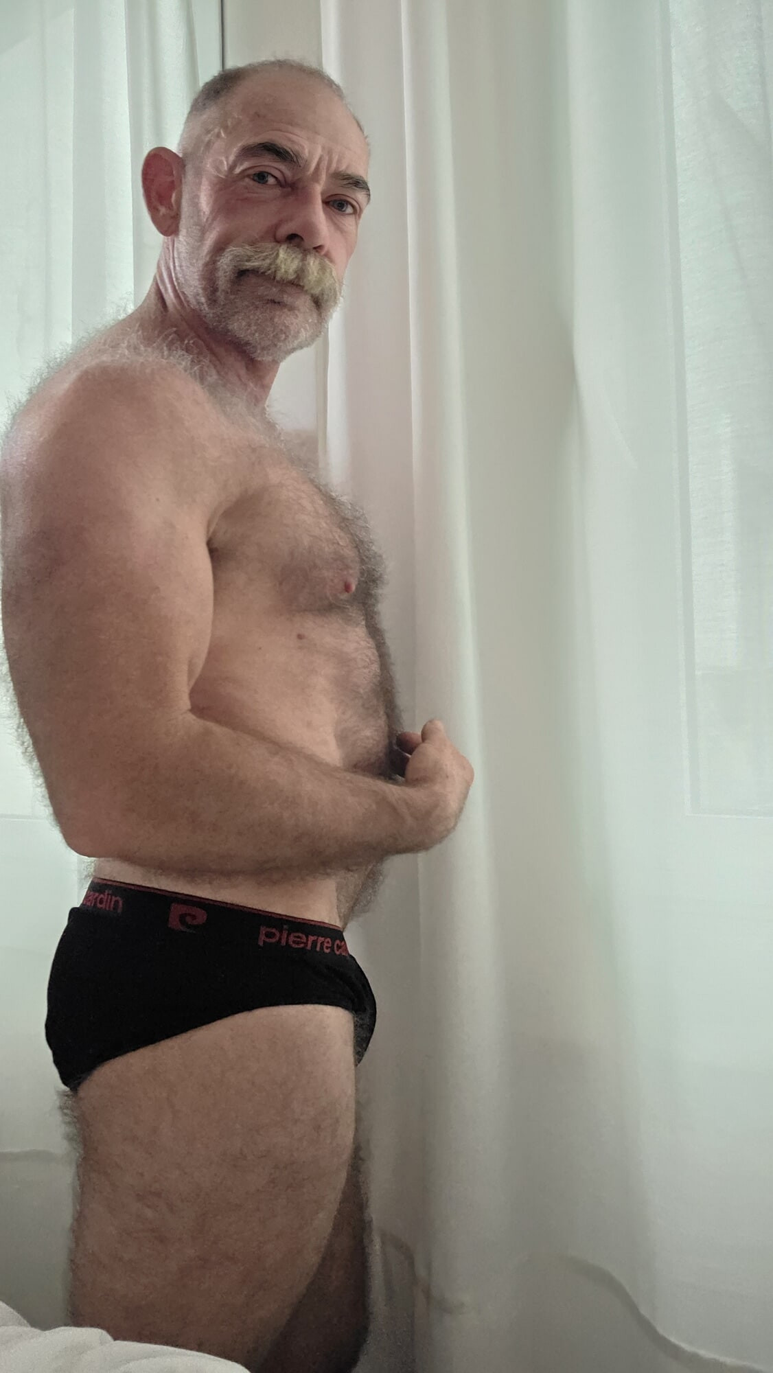 Hairy Daddy in Sexy Underwear #3