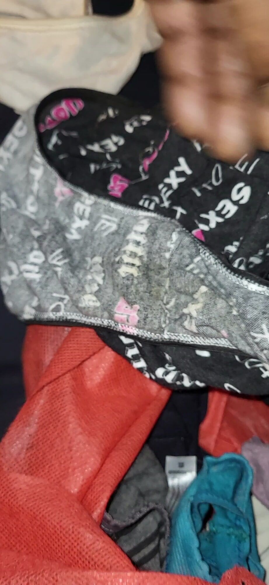 Wife's Dirty Panties Laundry Bag #6