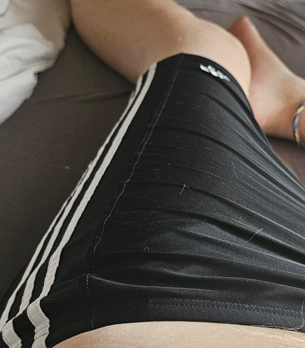 Toby in skimpy swimming trunks and board shorts  #3