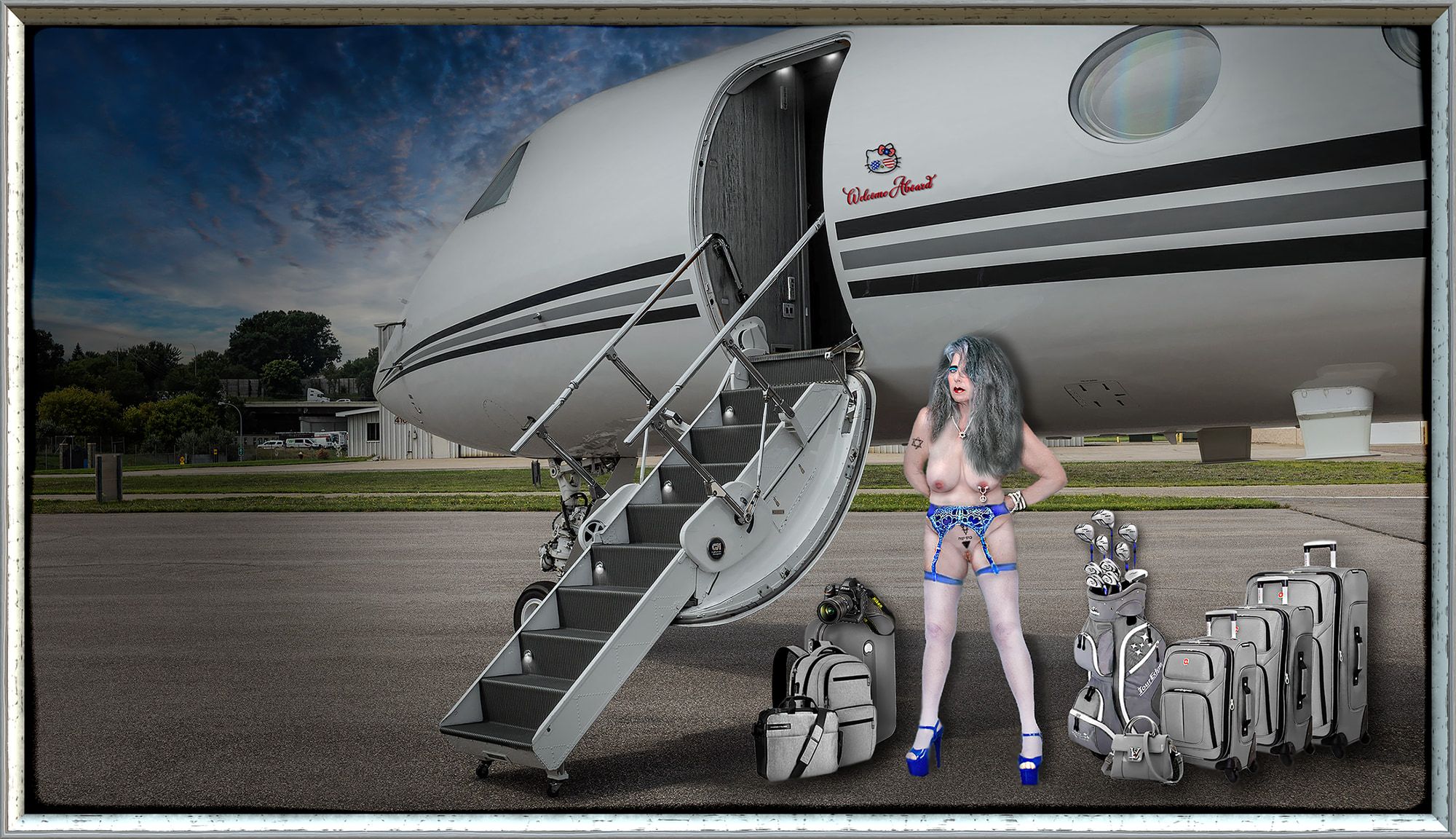 Amelie a Gulfstream Airstairs