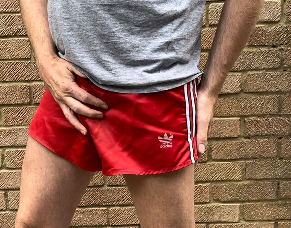 Using my Vintage adidas nylon shorts for the last time #4