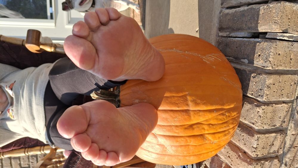 Pumpkin foot-stool #2