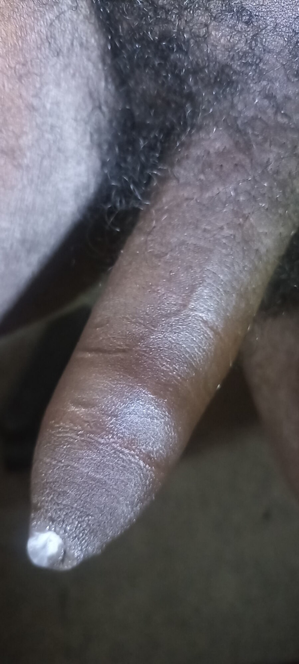 Uncut, black, foreskin cock #19