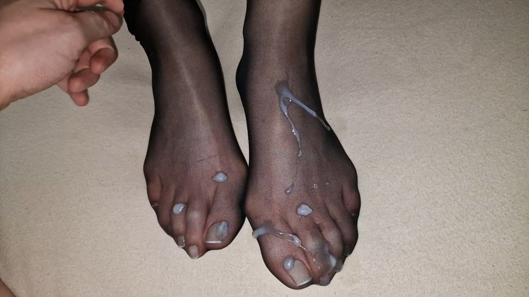 Semen on wife&#039;s feet all the time #44