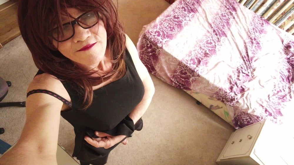 Crossdress black skirt #10