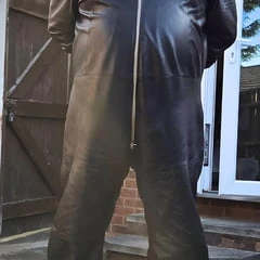 Leather overalls