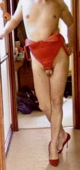 Red bodysuit  #8