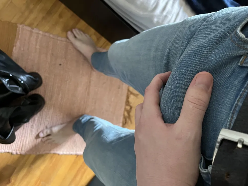 My New Tight Jeans and My Big Hard Ccock for You #3