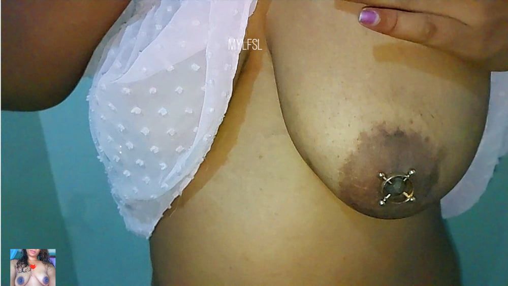 My big natural tits with Nipple Ring  #13