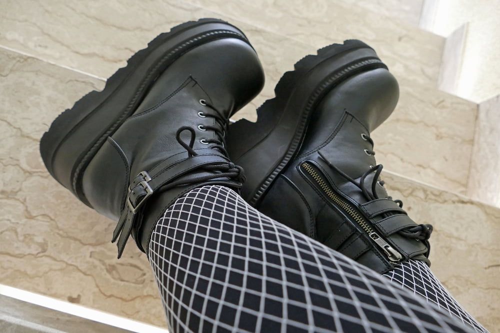 my new demonia boots #6