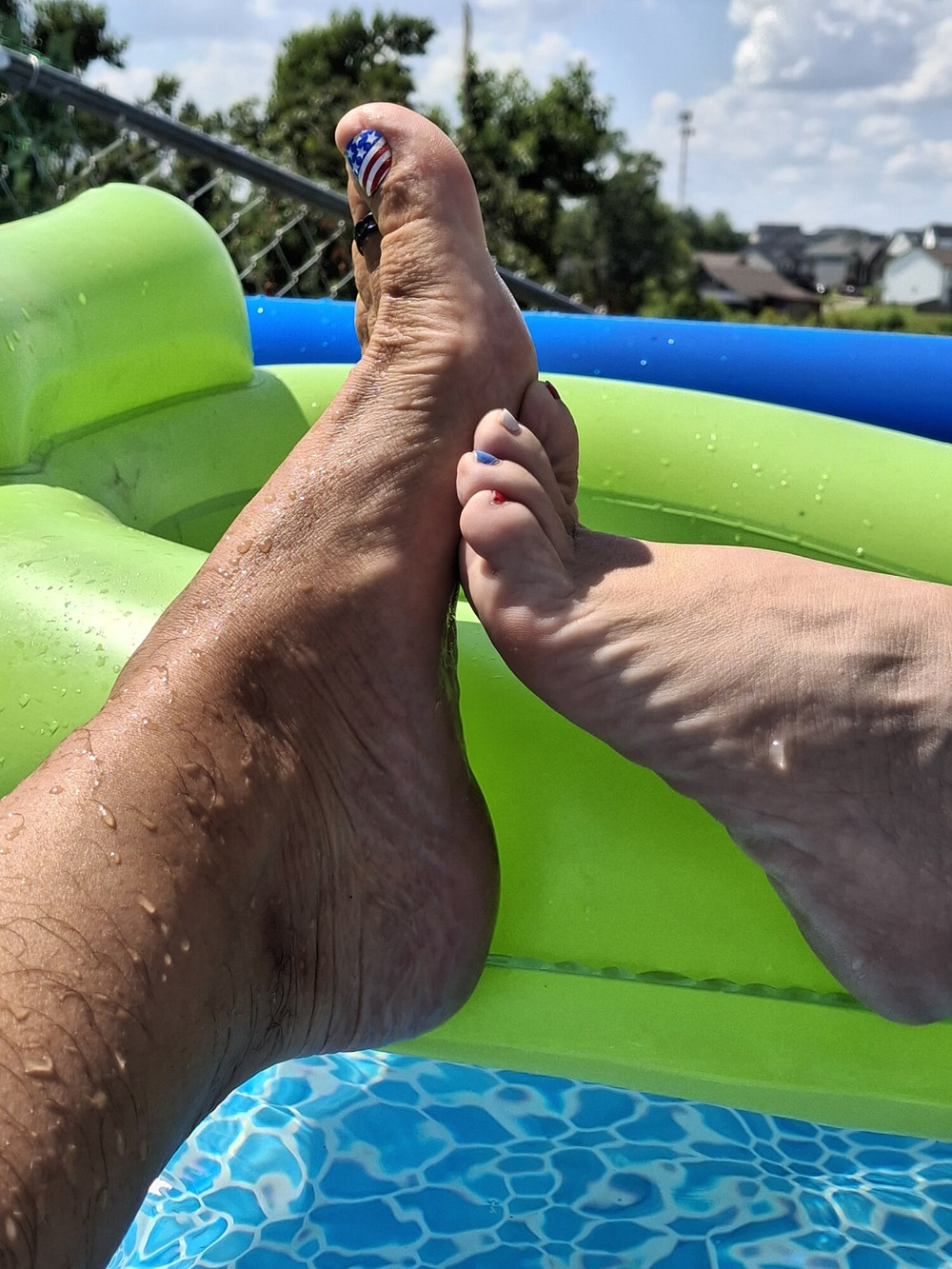 Playing footsie in the pool #5