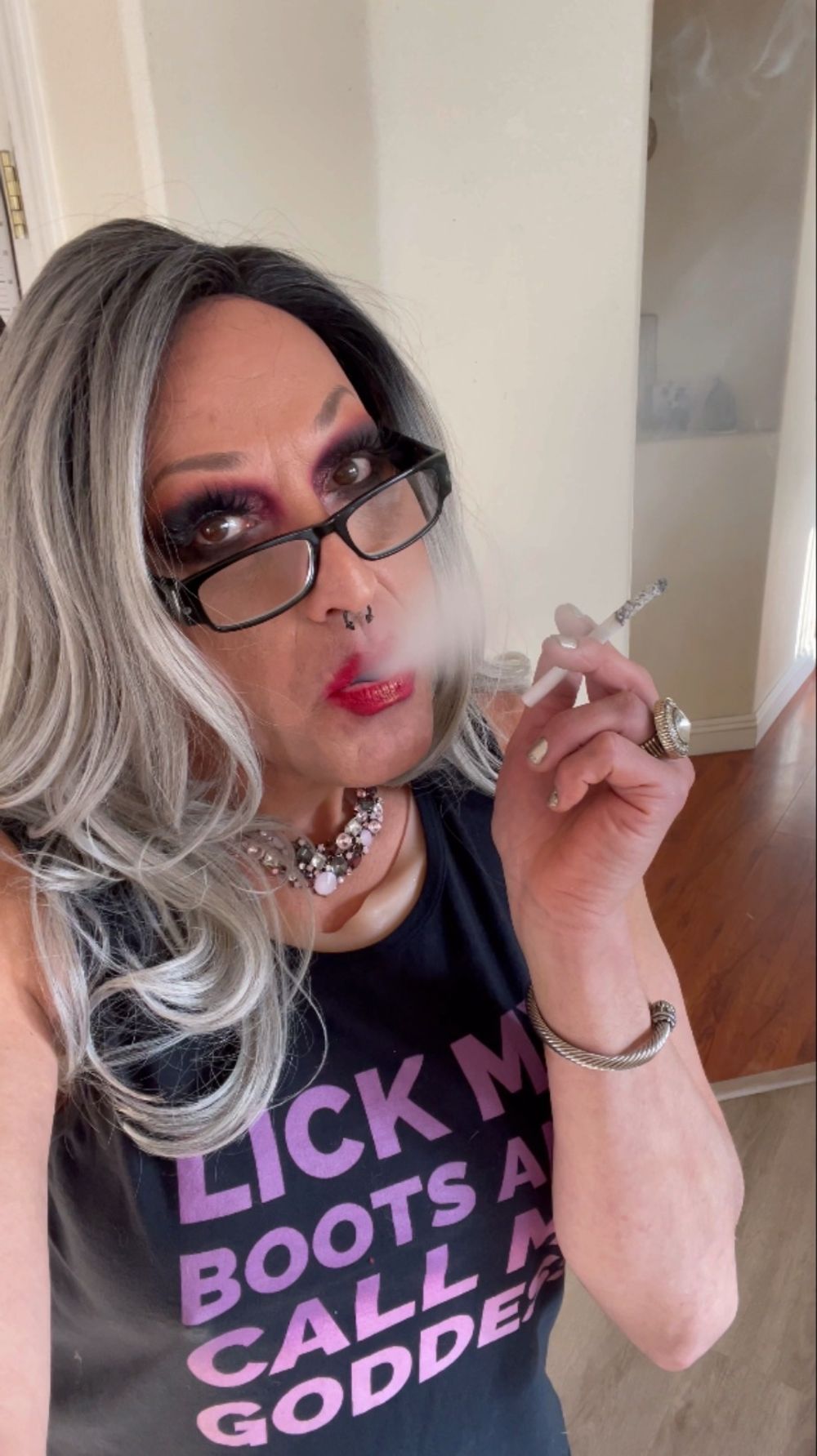 Trans Goddess Smoking Fetish #59