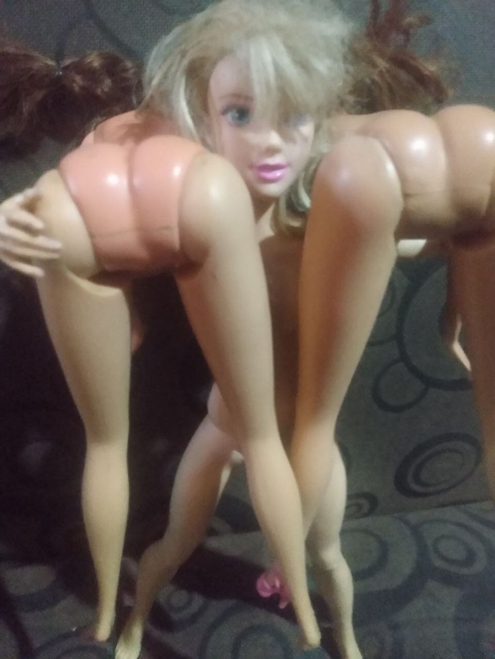 Muscular doll and her girls #4