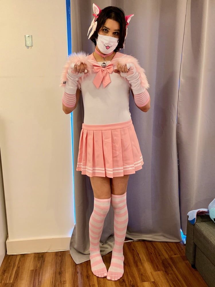 Pink Seifuku Catgirl #19