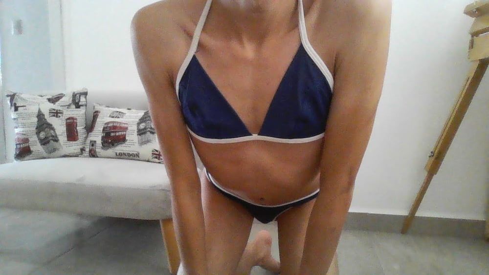 Bikini skinny trans girl #2